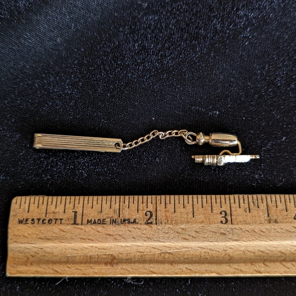 Vintage AL Spark Plug Tie Tack, Signed Hicxox U.S.A. (Hickok), Gold Tone - Picture 4 of 6